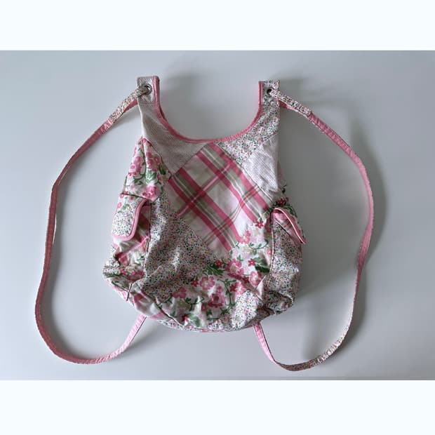 Vintage floral backpack