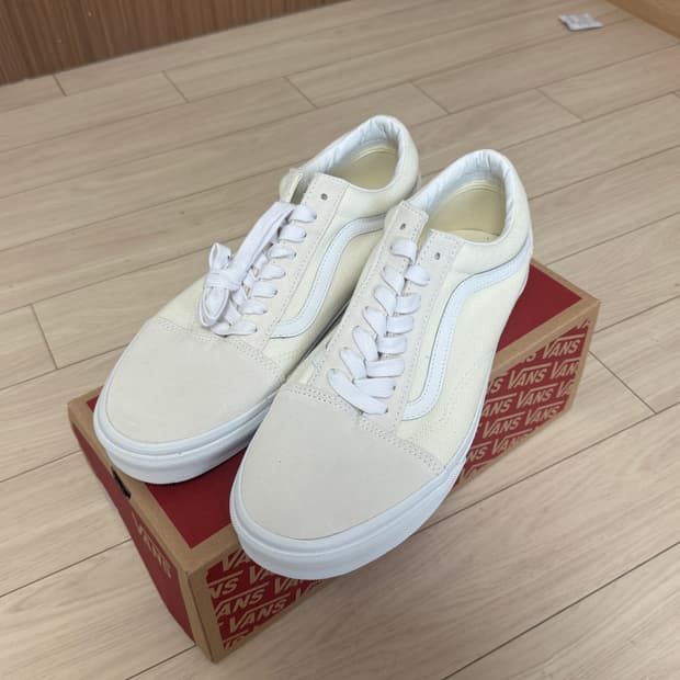 290새상품 반스 올드스쿨 프루츠 스티커 후르츠 화이트 크림