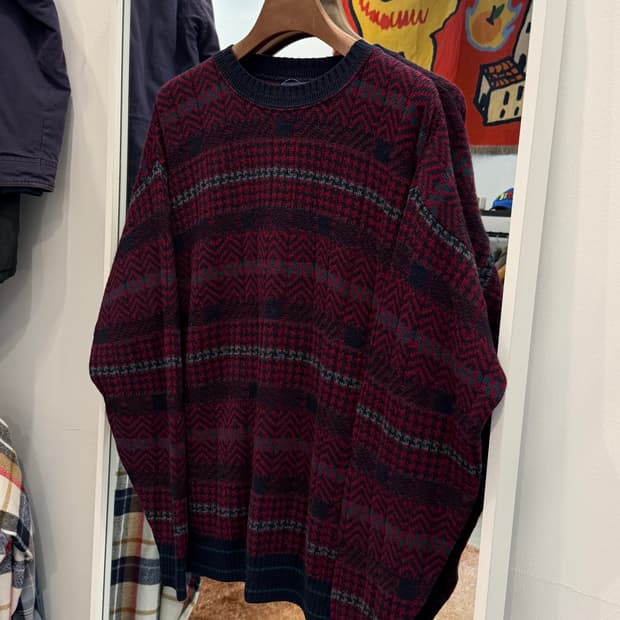 70-80s Pendleton 펜들턴 버진 울 노르딕 니트 (USA)