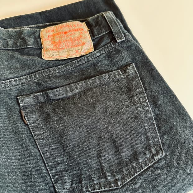LVC 78501 블랙 워싱진 33사이즈 신품급 블랙진