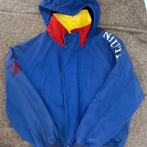  Nautica 노티카 90s 레트로 컬러 블록 자켓 바람막이