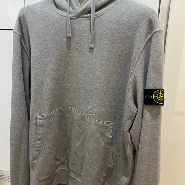 23ss 스톤아일랜드 그레이 후드티 2xl (새상품급)