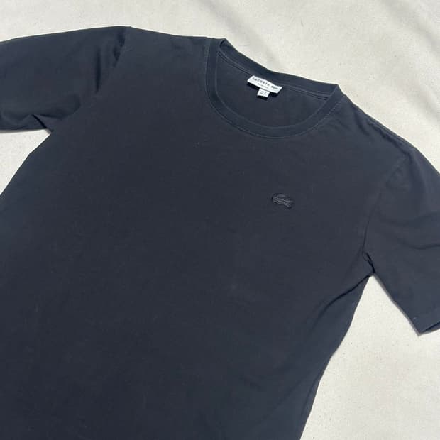 XL 라코스테 블랙 반팔티셔츠