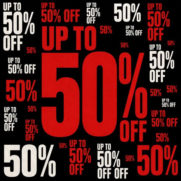 Up to 50% 할인 이벤트