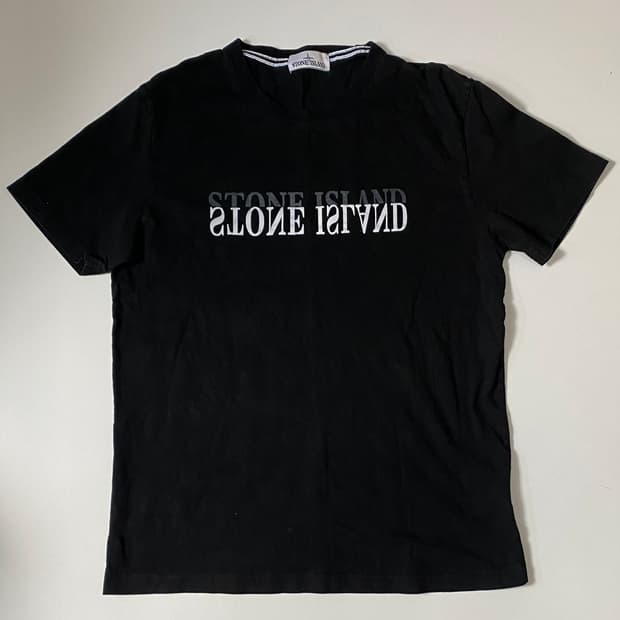 스톤아일랜드 블랙 반팔티
