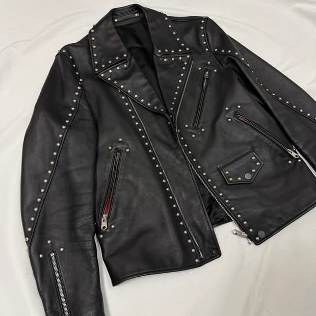 폴 스미스 스터드 레더 자켓