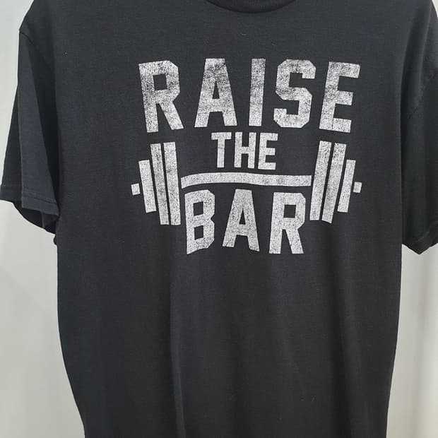 빈티지 FIFTHSUN 블랙 "RAISE THE BAR" 반팔티 L사이즈