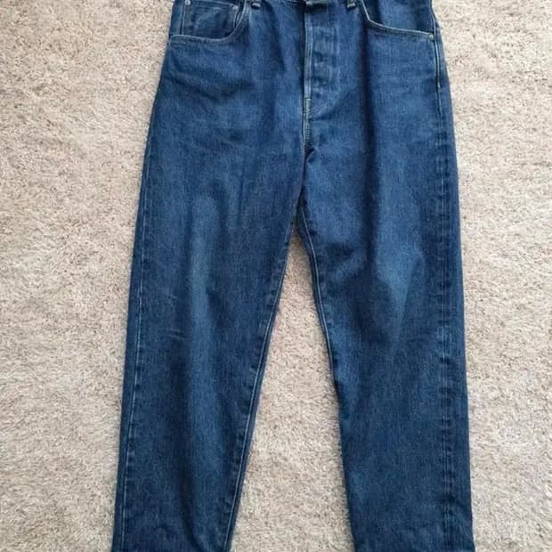 하츠키Hatski 루즈 테이퍼드 데님 유즈드