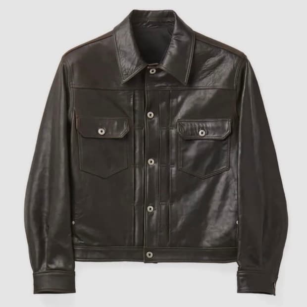 (M) 쿠어 램스킨 포켓 트러커 자켓 COOR 