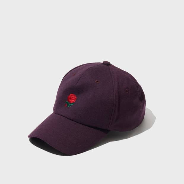 [FREE] 언더커버 19AW 로즈 버건디 울캡 모자 스냅백 볼캡