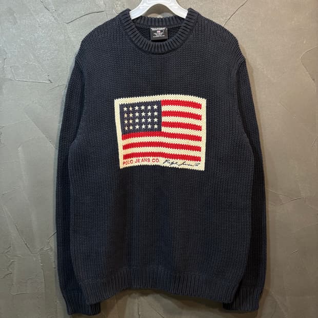 [S] POLO 폴로 랄프로렌 성조기 니트