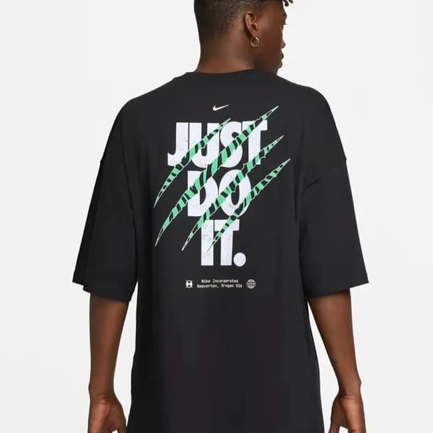 [L] 나이키 NSW 브랜드리프 반팔티 블랙