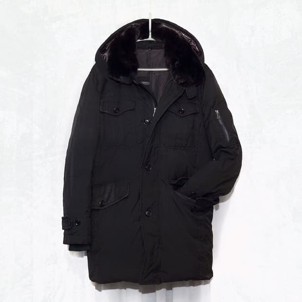 시리즈 (series) 맥켄지 모피카라 구스다운 야상패딩 자켓 (100)