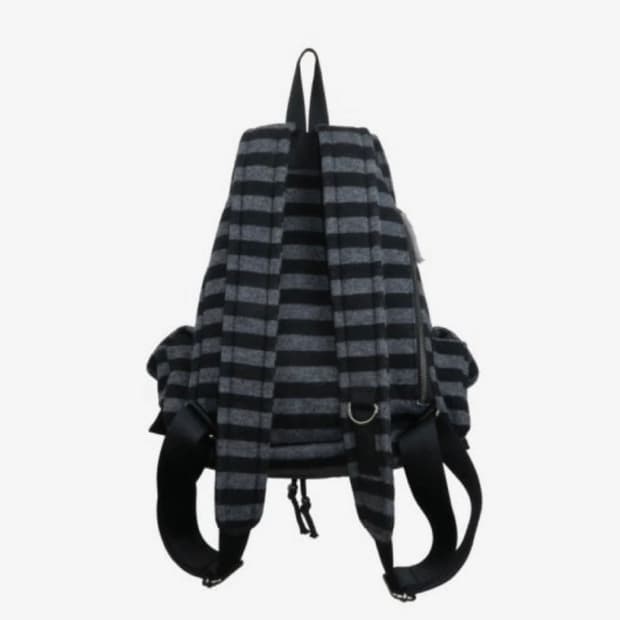 [새상품] 텐스댄스 파히섬 울 스트라이프 백팩 블랙