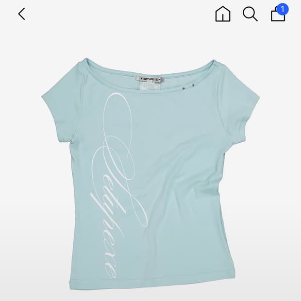 셋업이엑스이 LACE CROSS T-SHIRT / MINT