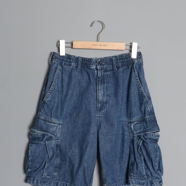 G U Denim Cargo Shorts (27~28)
