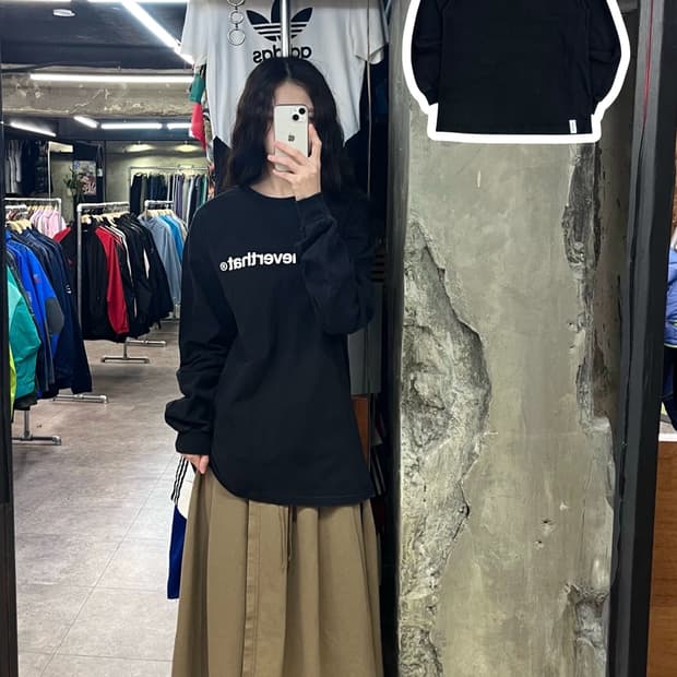 디스이즈네버뎃 긴팔티 블랙 M #csz2829 