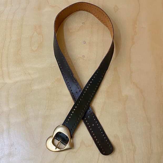 VTG heart buckle belt 빈티지 하트 버클 벨트