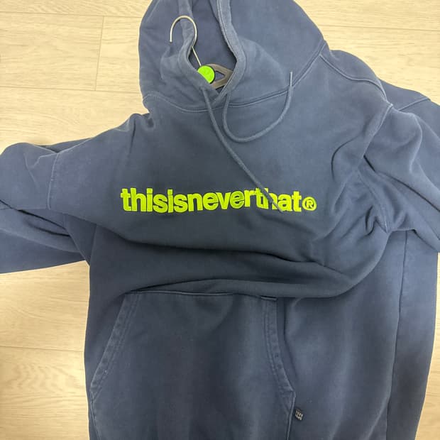 디스이즈네버댓 네이비 후드 XL