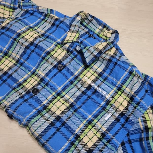 디스이즈네버댓 플란넬 타탄 체크 셔츠 자켓