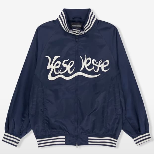 예스아이씨 하이넥 스타디움 자켓 네이비 L