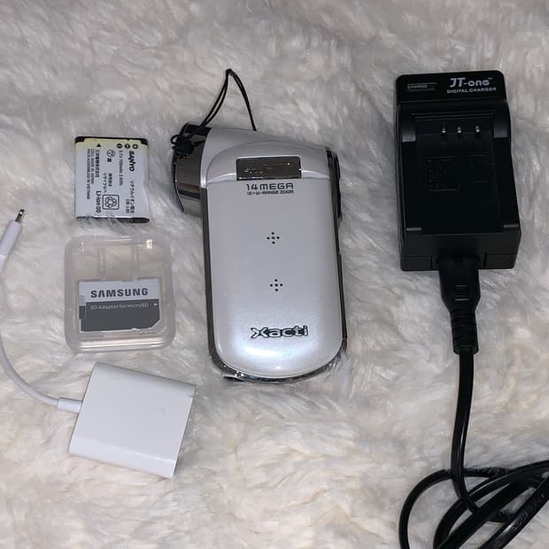 산요 작티 cg100 화이트 디카 sanyo xacti (작례 O)