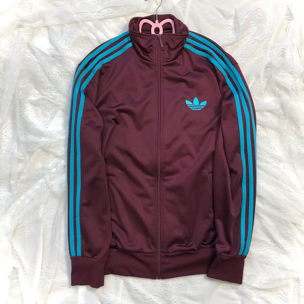 아디다스 00's 버건디+하늘 대대장 구파이어버드 져지