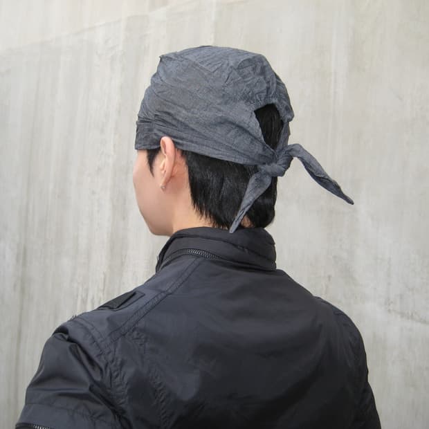 남여공용 링클 베이직 듀렉 헤어두건 비니 