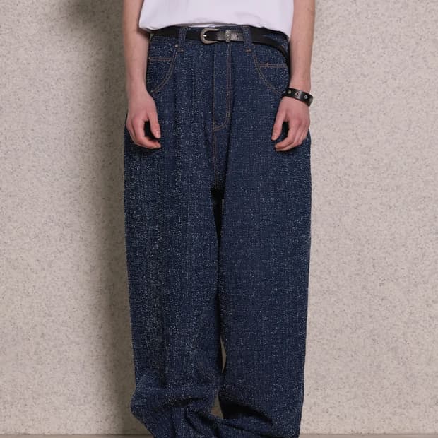 마틴플랜 Materia Wide Denim Pants - INDIGO