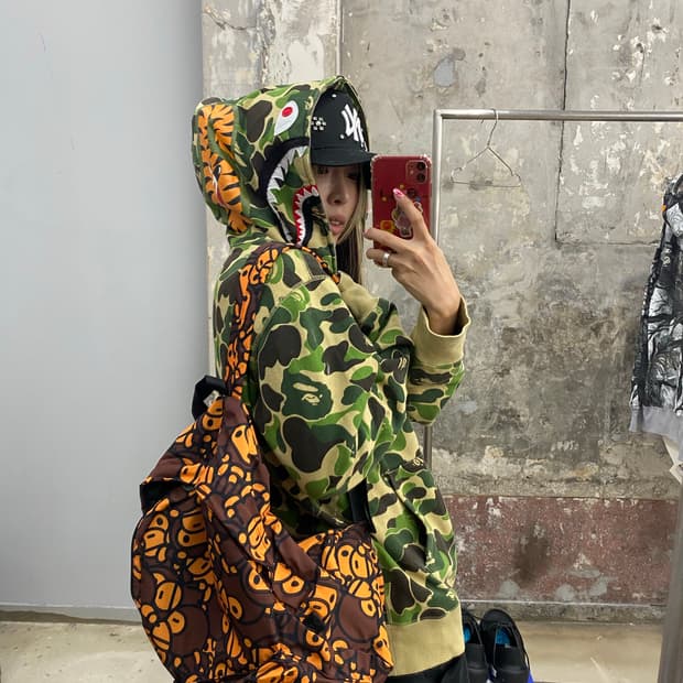 베이프 올패턴 백팩