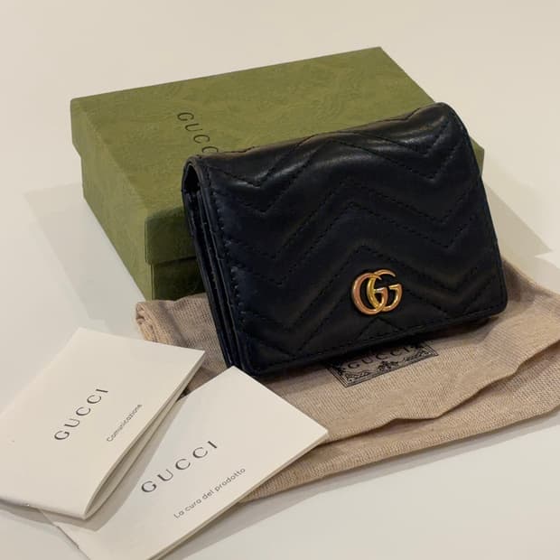 [풀구성/A급] 구찌 GG 마몬트 마틀라세 반지갑 중지갑 카드지갑