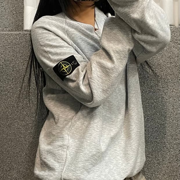 Stone island wool cruneck sweater