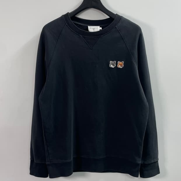 메종키츠네 더블 폭스 라운드 맨투맨 (on.529)