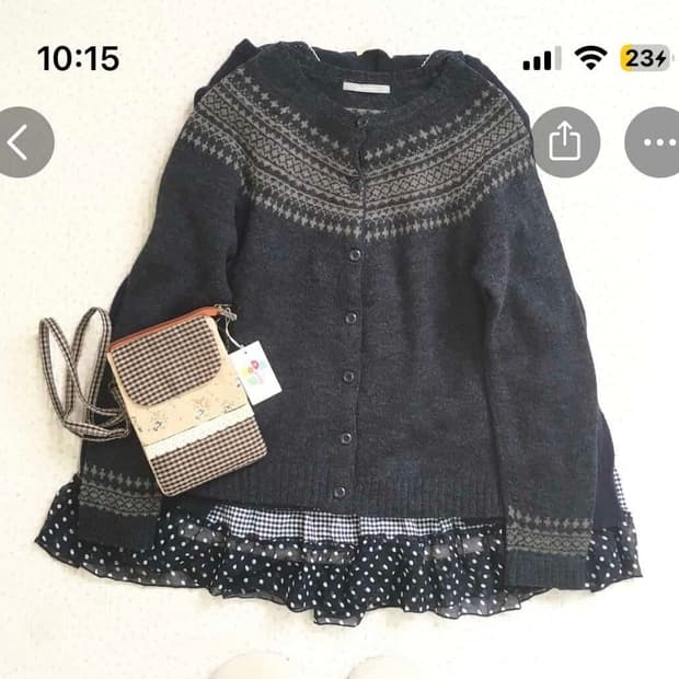 JPN/ 노르딕가디건 니트가디건 모리걸가디건 네이비가디건