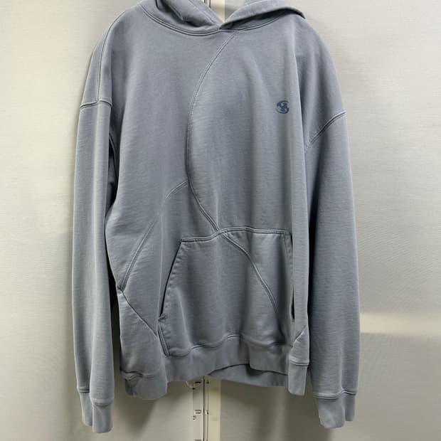 산산기어 로고 후드 스카이 블루 - 23SS 2사이즈