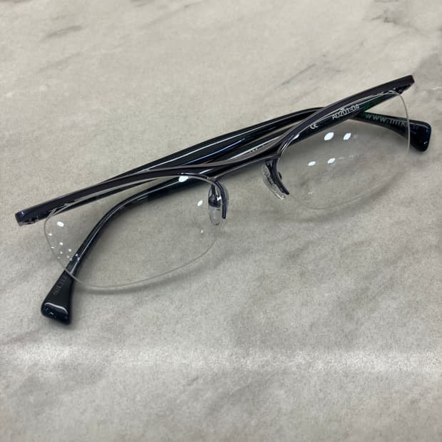 알랑 미끌리 Alain Mikli paris 실버 딥네이비 반무테 안경