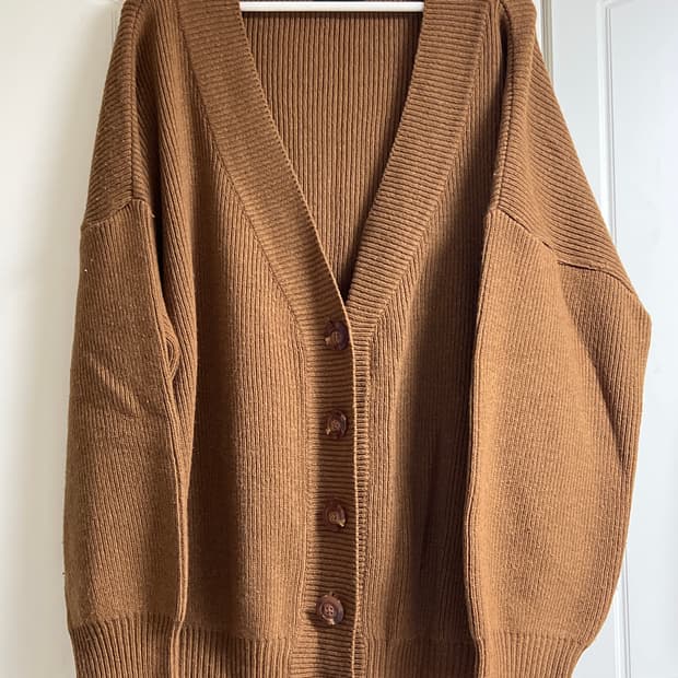 빈티지 오버핏 니트가디건