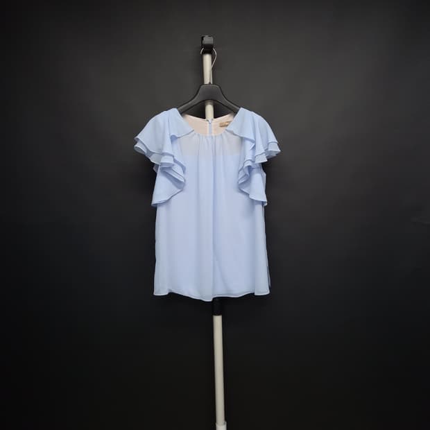 미니엄 쉬폰 러플 블라우스 55