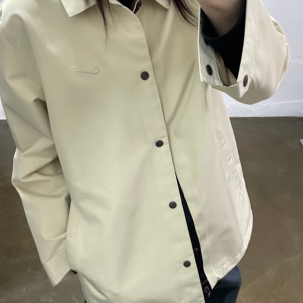 나이키 코치 자켓 베이지 M
