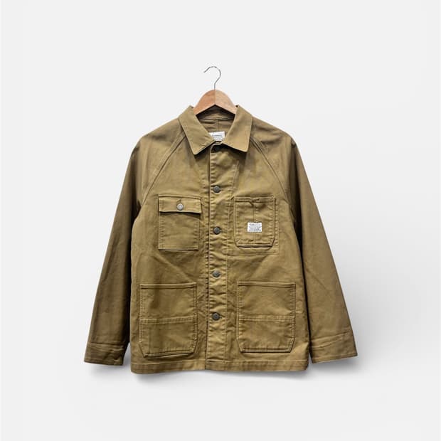 커버낫 오버핏 워크자켓 워크웨어 M 베이지