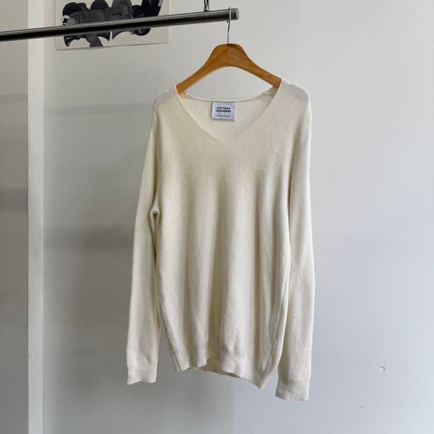 UNITED ARROWS 코튼 캐시미어 블렌드 니트