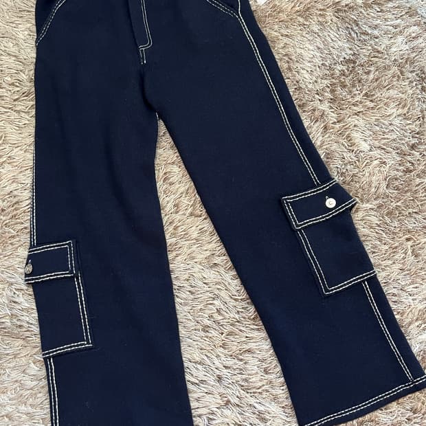 [M] BARRIE 배리 샤넬 캐시미어 카고 팬츠