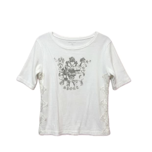 [GAVI SPORT] 크라운 프린트 레이스 반소매 티셔츠(정품)