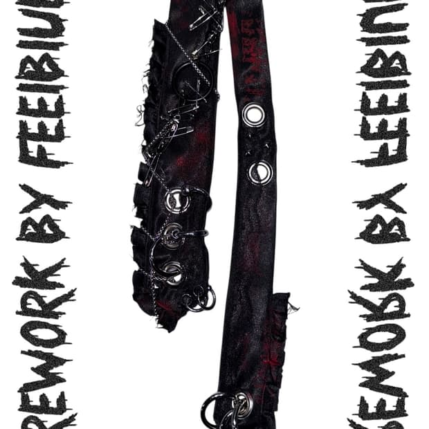 FEELBLUE REWORK 032 Punk Layered Necktie