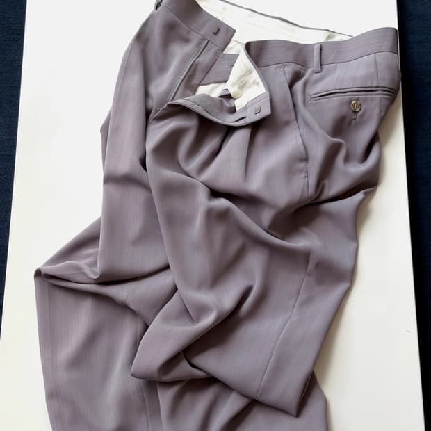 Tropical poly 2 pleats trouser