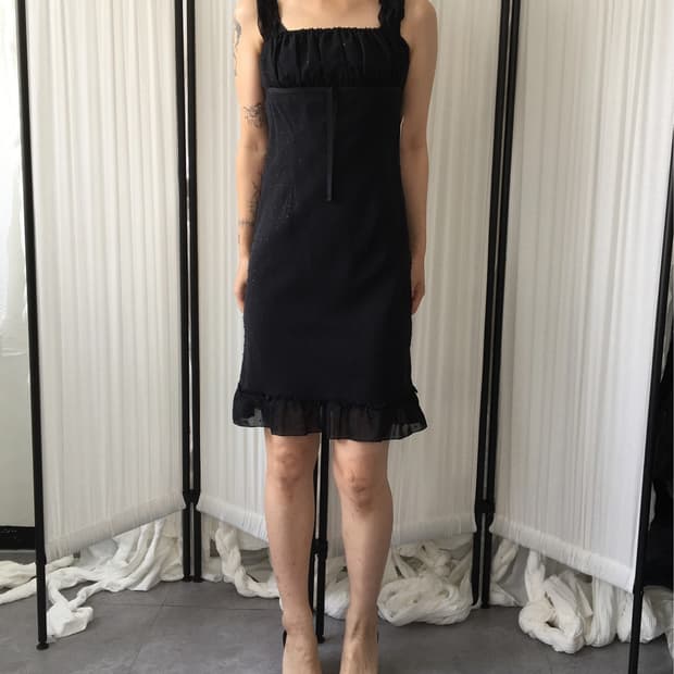 Dot pattern dark fairy mood onepiece