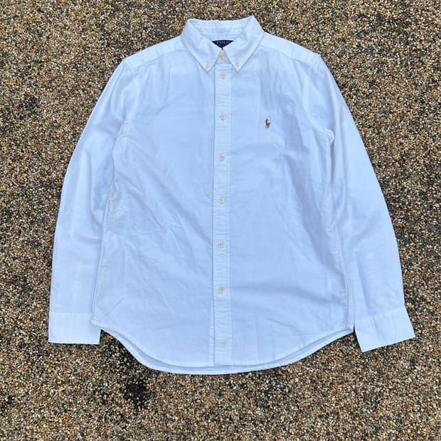 폴로 랄프로렌 화이트 긴팔 셔츠