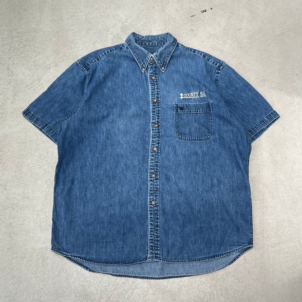 에디바우어 자수 하프셔츠 s10657