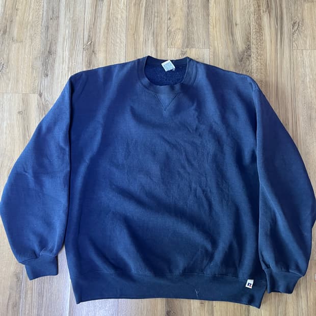 90s 러셀 블랭크 스웻 usa xl