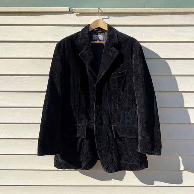 Early 90’s Armani Jeans 벨벳 3버튼 자켓